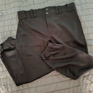 Champro Sports Black Softball Pants. Size Medium 2 Button And Zipper Closure